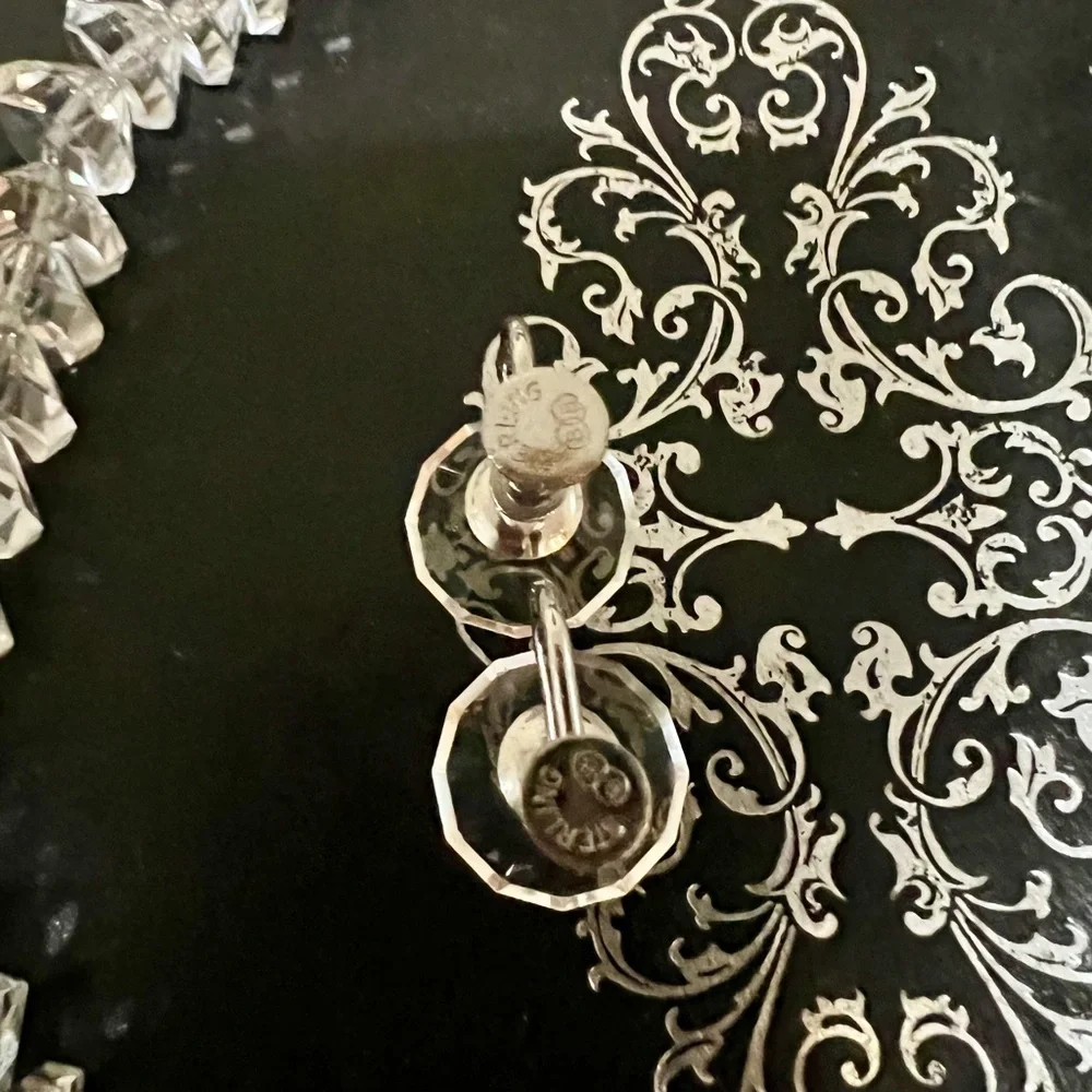Rock Crystal Necklace with matching earrings Antique - Picture 7 of 14